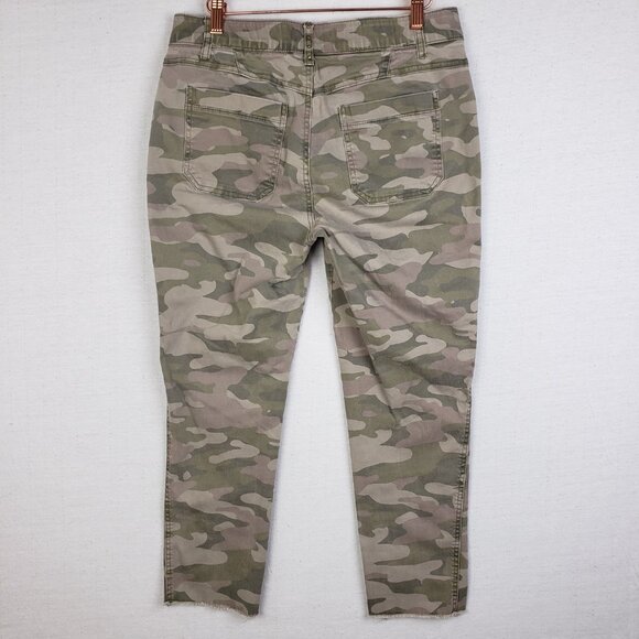 Democracy Jeans Pants Ab Technology Studded Ankle Camo Stretch Cargo size 10 - Picture 5 of 10